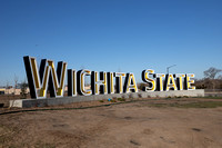 Wichita State Sign Installation