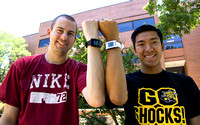 Linh Vu and Brandon Bartlett Mobile HealthLink smartwatch